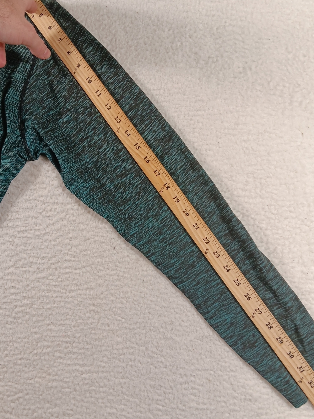 Lululemon Shirt Mens XL Heathered Green Metal Vent Tech Long Sleeve Performance - Picture 9 of 10